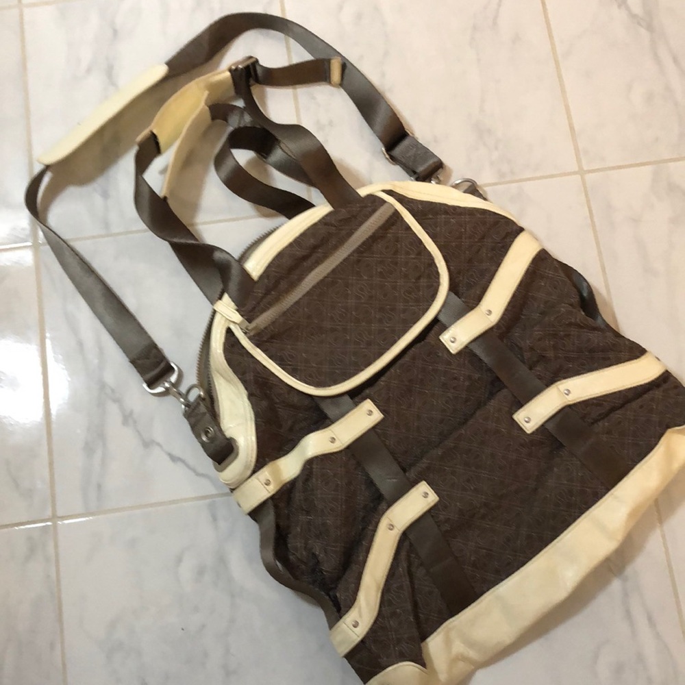 lululemon athletica Brown and Cream Bag